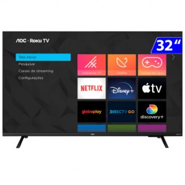 TV 32P AOC LED SMART ROKU WIFI HD HDMI